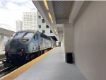 Tri-Rail Train # P622X at Miami Central Station with BL36PH # 829 on the south end 